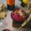Randen-Hummus mit Ziegenfrischkäse-Teigstangen, dazu Weisswein aus der D.O. Rueda